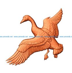 The mallard is flying file stl free vector art 3d model download for CNC