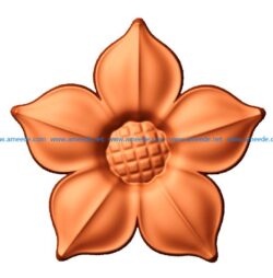 Apricot flowers file stl free vector art 3d model download for CNC