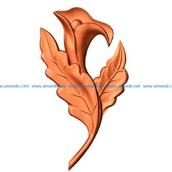 lily file stl free vector art 3d model download for CNC