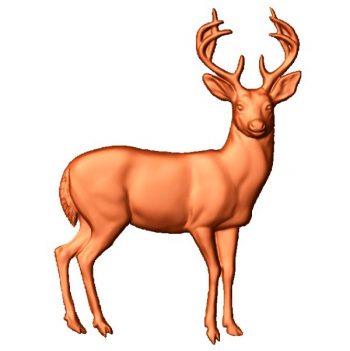 picture of the leading deer file stl free vector art 3d model download for CNC