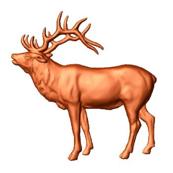 reindeer painting file stl free vector art 3d model download for CNC