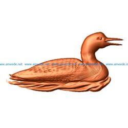 the duck is swimming file stl free vector art 3d model download for CNC