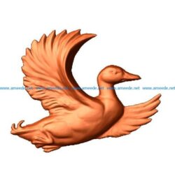 the goose is flying file stl free vector art 3d model download for CNC