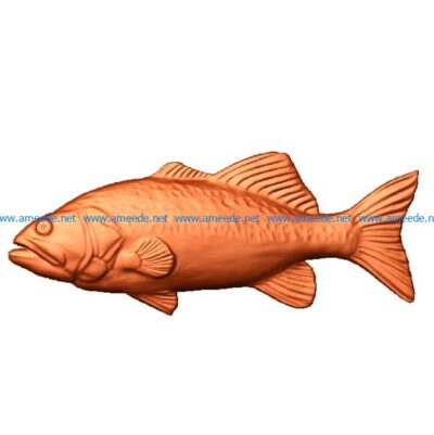 tuna fish file stl free vector art 3d model download for CNC