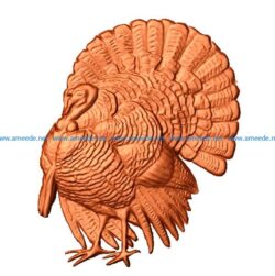 turkey file stl free vector art 3d model download for CNC