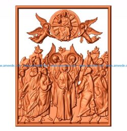 Ascension of the Lord file STL for Artcam and Aspire jdpaint free vector art 3d model download for CNC