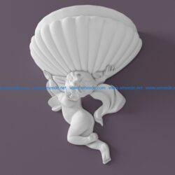 Baby file fbx free vector art 3d model download for CNC