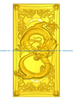 Backgammon dragon file free vector art 3d model download for CNC