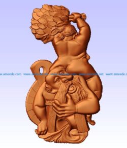 Bathhouse file STL for Artcam and Aspire jdpaint free vector art 3d model download for CNC