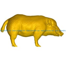Boar file RLF Artcam and Aspire free vector art 3d model download for CNC
