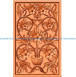 Carving pattern A000407 file obj free vector art 3d model download for CNC