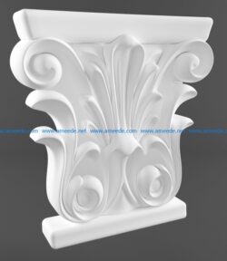 Carving pattern A000470 file fbx free vector art 3d model download for CNC