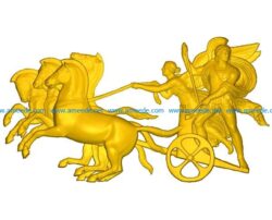 Chariot file RLF Artcam and Aspire free vector art 3d model download for CNC