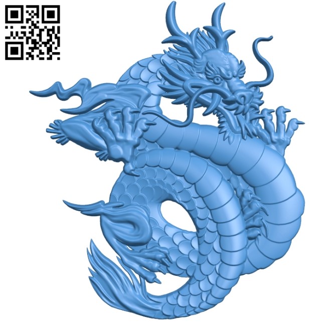 Chinese dragon Eastern file STL for Artcam and Aspire free vector art 3d model download for CNC