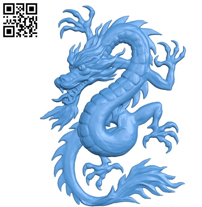 Chinese dragon file STL for Artcam and Aspire free vector art 3d model download for CNC