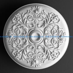 Circular pattern A000302 file max or obj free vector art 3d model download for CNC