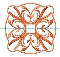 Circular pattern A000313 file max or obj free vector art 3d model download for CNC