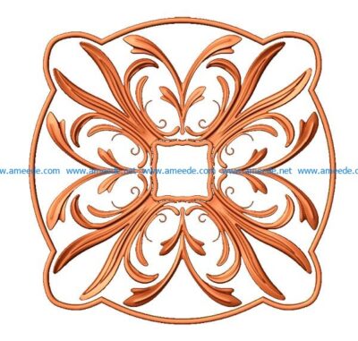 Circular pattern A000313 file max or obj free vector art 3d model download for CNC