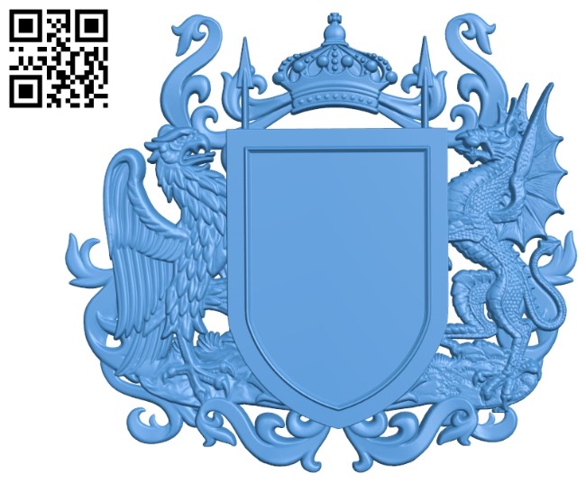 Coat of arms Family file STL for Artcam and Aspire free vector art 3d model download for CNC