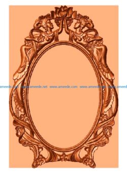 Frame of fairy picture file 3dClip free vector art 3d model download for CNC