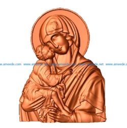 Our Lady of Don file STL for Artcam and Aspire jdpaint free vector art 3d model download for CNC