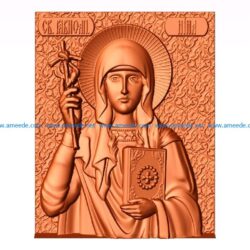 St. Equal to the Apostles Nina without salary file STL for Artcam and Aspire jdpaint free vector art 3d model download for CNC