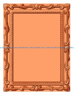 Template frame design A000160 file 3dClip free vector art 3d model download for CNC