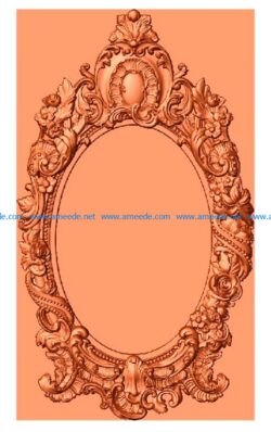 Template frame design A000166 file 3dClip free vector art 3d model download for CNC