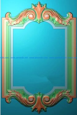 Template frame design A000208 file jdp or stl free vector art 3d model download for CNC
