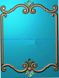 Template frame design A000209 file jdp or stl free vector art 3d model download for CNC