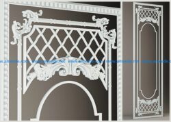 Template frame design A000425 file FBX free vector art 3d model download for CNC