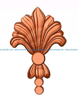 Wood carving pattern A000134 file 3dClip free vector art 3d model download for CNC