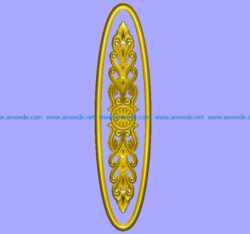 Wood carving pattern A000236 file stl free vector art 3d model download for CNC