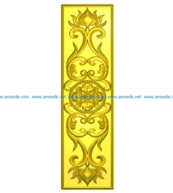 Wood carving pattern A000261 file stl free vector art 3d model download for CNC