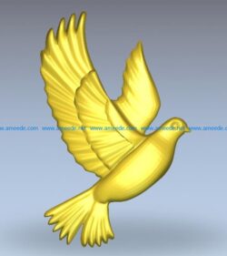dove file STL for Artcam and Aspire jdpaint free vector art 3d model download for CNC