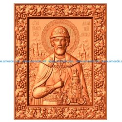 icon Dmitry Donskoy file STL for Artcam and Aspire jdpaint free vector art 3d model download for CNC