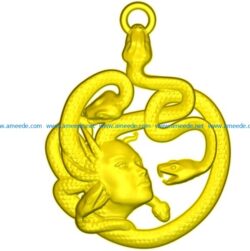 medusa file free vector art 3d model download for CNC