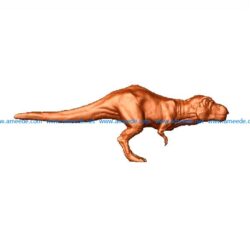 tyrannosaurus file STL for Artcam and Aspire jdpaint free vector art 3d model download for CNC