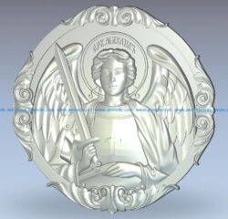 Archangel Michael wood carving file stl for Artcam and Aspire jdpaint free vector art 3d model download for CNC