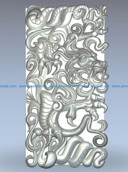 Backgammon Chinese Dragon wood carving file stl for Artcam and Aspire jdpaint free vector art 3d model download for CNC