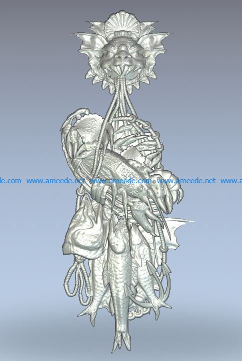 Bear fishing wood carving file stl for Artcam and Aspire jdpaint free vector art 3d model download for CNC