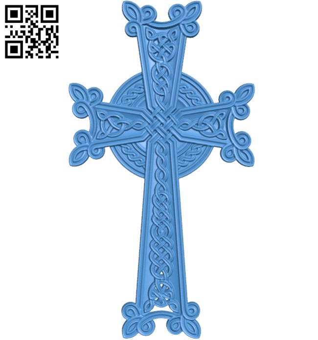 Cross Khachkar file STL for Artcam and Aspire free vector art 3d model download for CNC