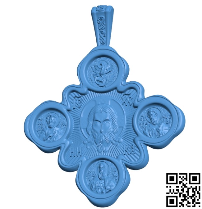 Cross icon file STL for Artcam and Aspire free vector art 3d model download for CNC