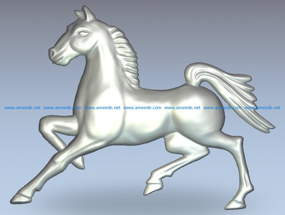Dark horse file RLF for Artcam 9 and Aspire free vector art 3d model download for CNC wood carving