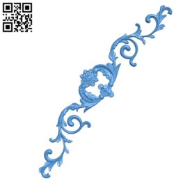 Decor pattern flower Wood carving file STL for Artcam and Aspire free vector art 3d model download for CNC
