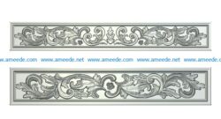 Decorative friezes wood carving file RLF for Artcam 9 and Aspire free vector art 3d model download for CNC