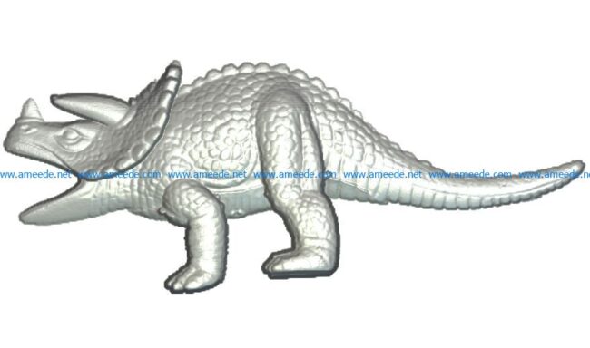 Dinosaur file RLF for Artcam 9 and Aspire free vector art 3d model download for CNC wood carving