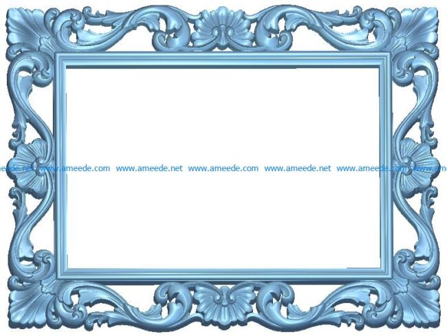 Frame template at the museum wood carving file RLF for Artcam 9 and Aspire free vector art 3d model download for CNC