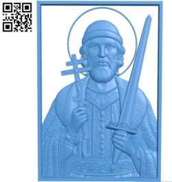 Holy Prince Igor A000782 wood carving file stl for Artcam and Aspire free art 3d model download for CNC