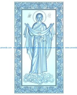 Icon of the Intercession wood carving file RLF for Artcam 9 and Aspire free vector art 3d model download for CNC